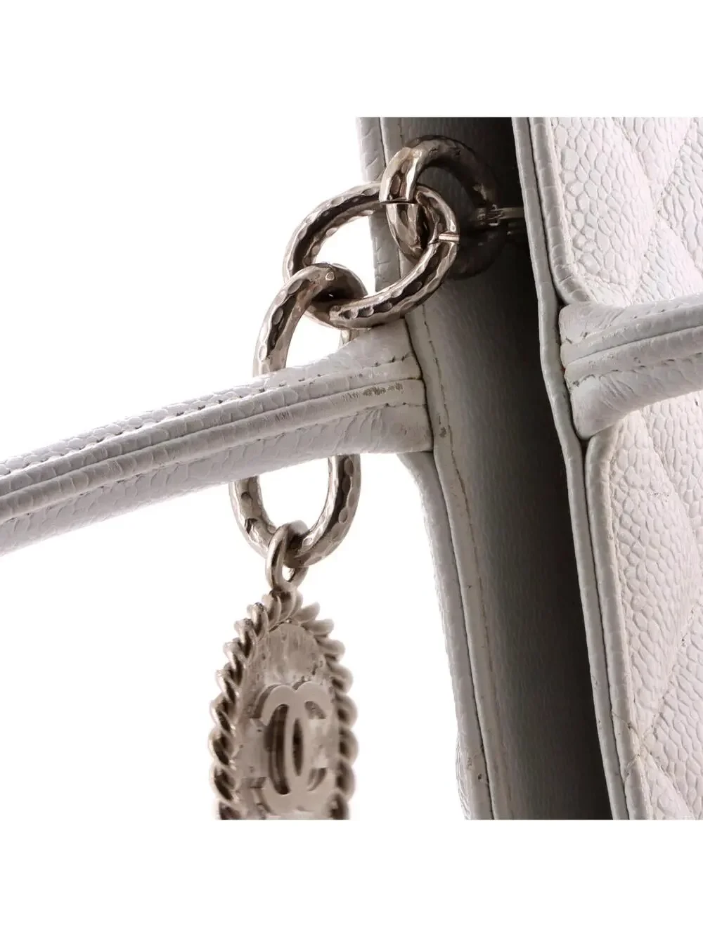 Chanel Medallion Tote Quilted Caviar #322985C23B